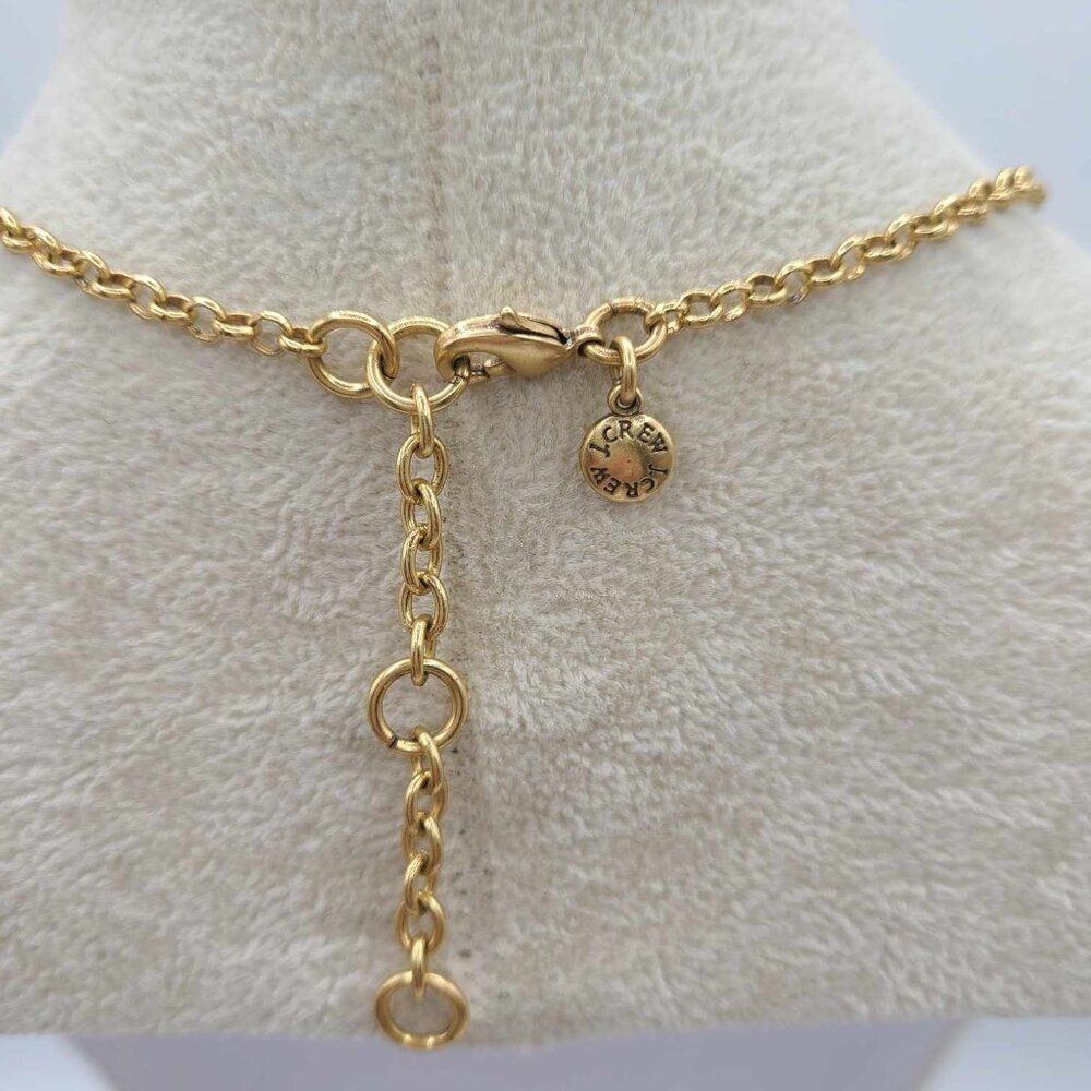 J Crew Green Resin Gold Tone Necklace NWOT! - Picture 4 of 10